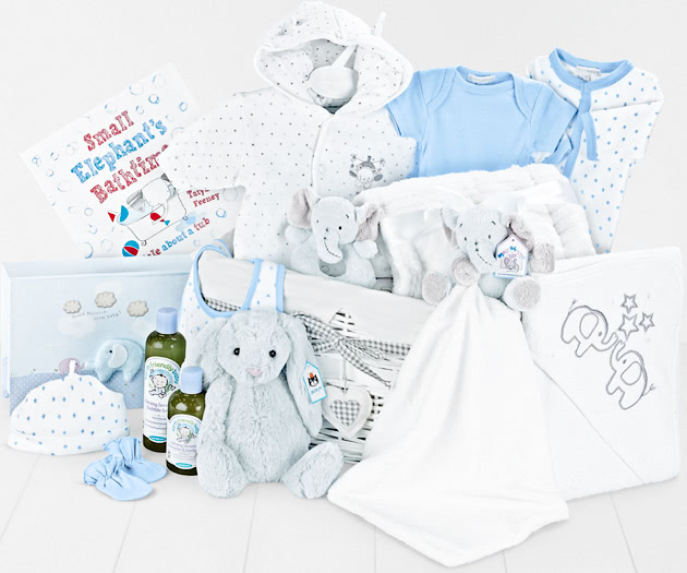 To The Moon And Back Luxury Baby Hamper in Blue